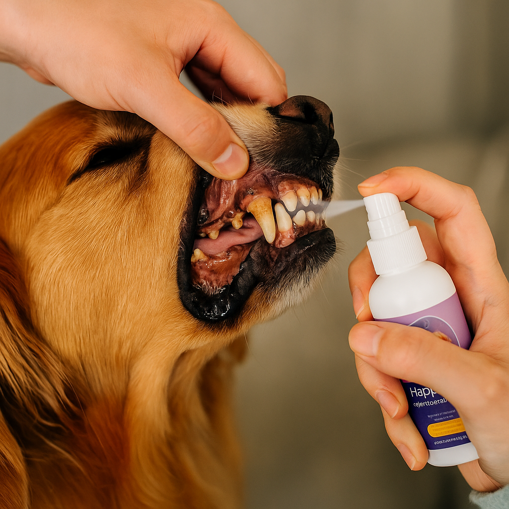 Enjuage bucal para mascota